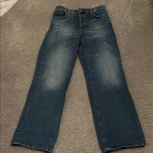 Zara Blue Boyfriend Jeans baggy and super cute 32 length